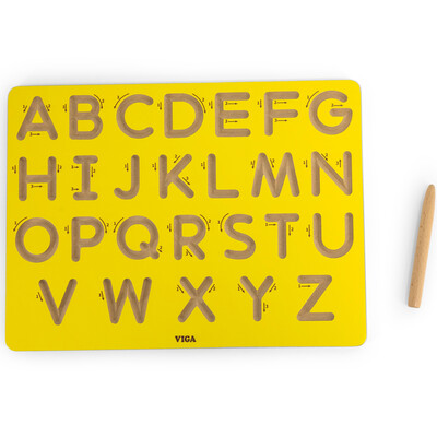VIGA Graphomotor Board Large Letters Learning to Write