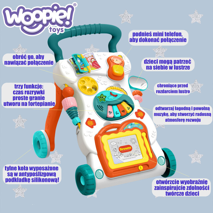 WOOPIE BABY Playing Walker with Scrapbook