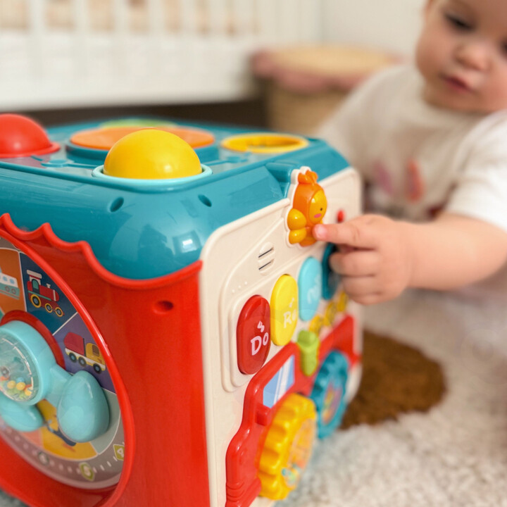 WOOPIE BABY Multifunctional Montessori Activity Cube 6-in-1 - 18m+