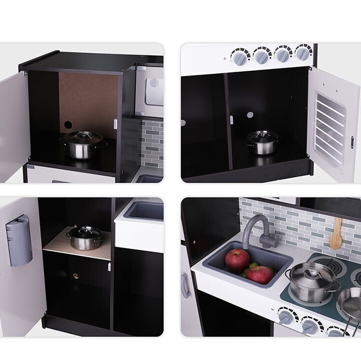 TOOKY TOY Modern Wooden Kitchen Accessories