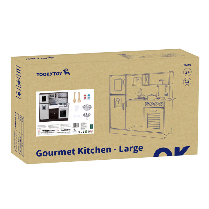 TOOKY TOY Modern Wooden Kitchen Accessories
