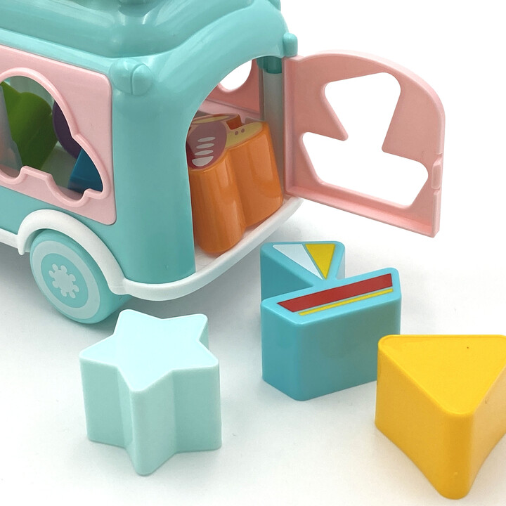 WOOPIE BABY Musical Car Sorter with Cymbals Green