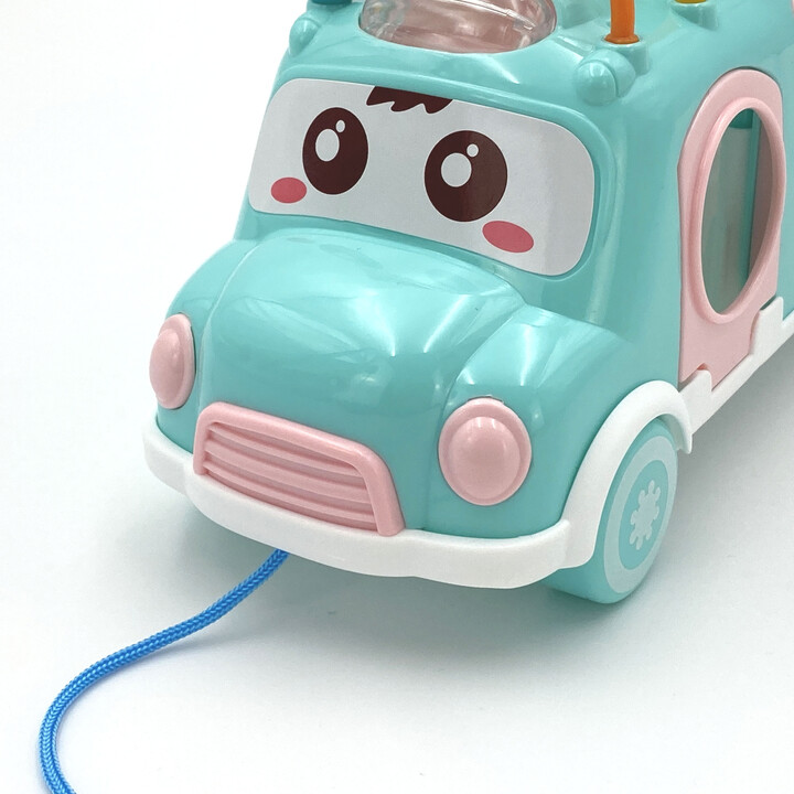 WOOPIE BABY Musical Car Sorter with Cymbals Green