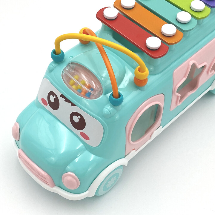 WOOPIE BABY Musical Car Sorter with Cymbals Green