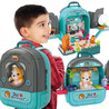 WOOPIE Little Veterinarian Set 3in1 House in a Backpack Dog