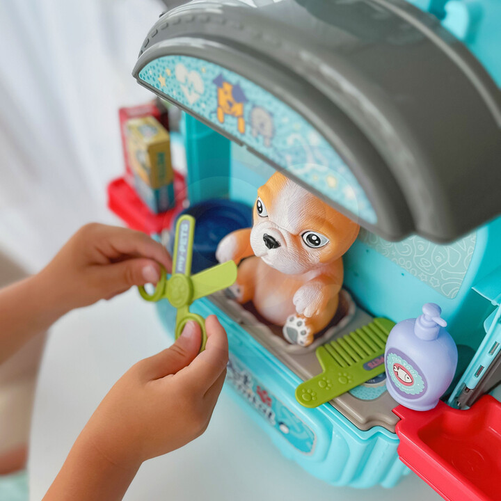 WOOPIE Little Veterinarian Set 3in1 House in a Backpack Dog