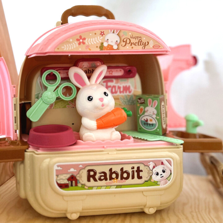 WOOPIE Rabbit in a Backpack 3in1 Farm House Garden