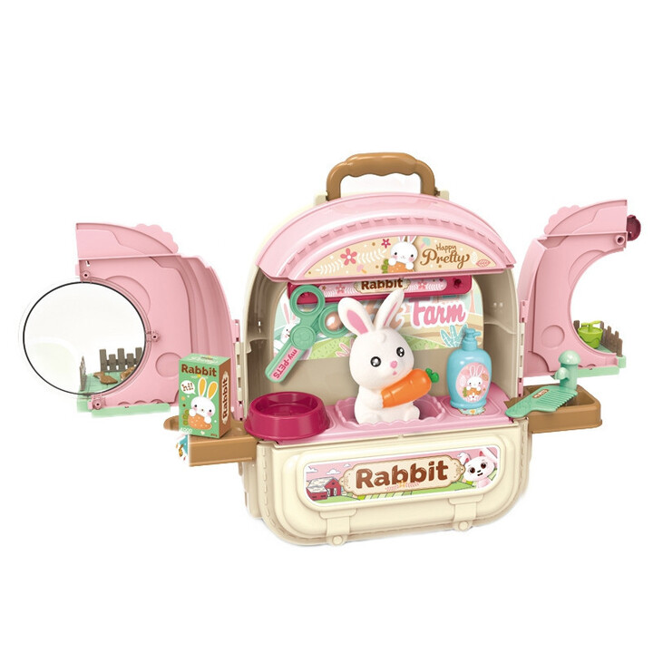 WOOPIE Rabbit in a Backpack 3in1 Farm House Garden