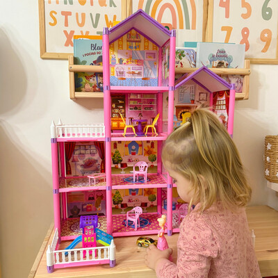 WOOPIE Mega Willa Domek dla Lalek LOVELY HOUSE 194 el.