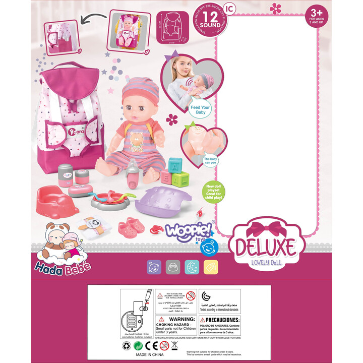 WOOPIE ROYAL Babysitter Doll Set with Accessories 19 pcs.