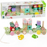 CLASSIC WORLD Montessori Wooden Caterpillar Train Puzzle