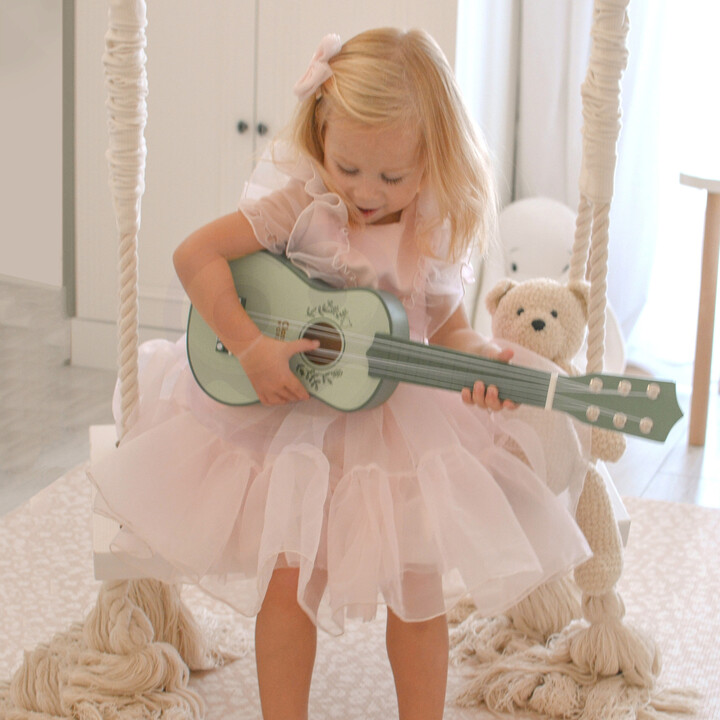 CLASSIC WORLD Wooden Guitar for Children Vintage Musical Instrument 3+