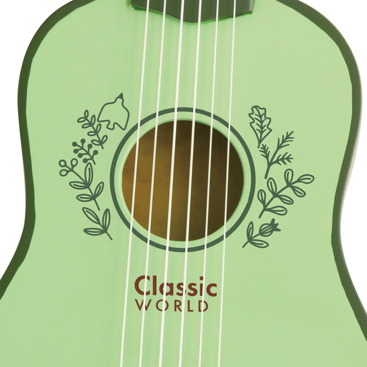 CLASSIC WORLD Wooden Guitar for Children Vintage Musical Instrument 3+