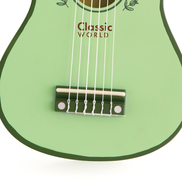 CLASSIC WORLD Wooden Guitar for Children Vintage Musical Instrument 3+