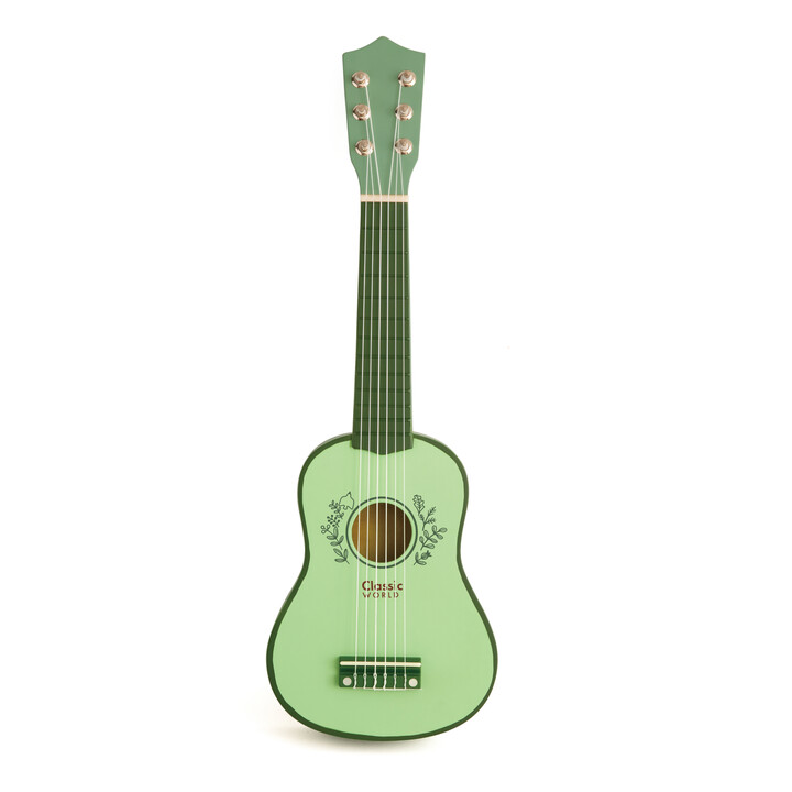 CLASSIC WORLD Wooden Guitar for Children Vintage Musical Instrument 3+