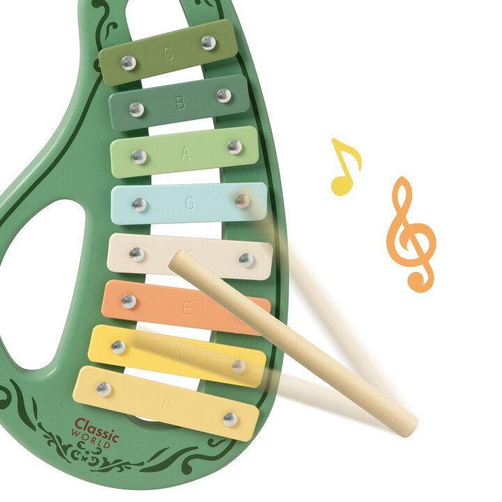 CLASSIC WORLD Wooden Vintage Musical Instrument Set 18ms+