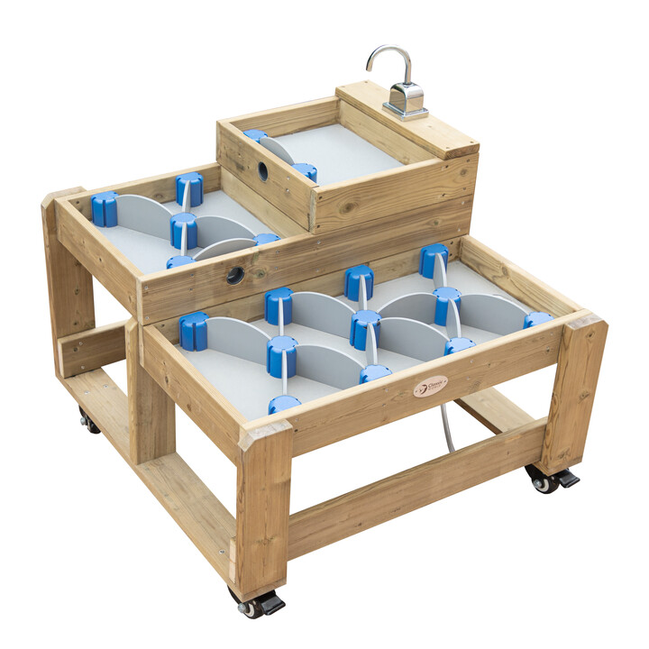 CLASSIC WORLD EDU Wooden Water Table XL Water Path Track with Dams