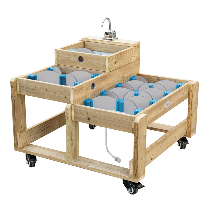 CLASSIC WORLD EDU Wooden Water Table XL Water Path Track with Dams