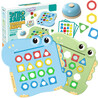 WOOPIE Montessori Dinosaur Puzzle Match Shapes Skill Game