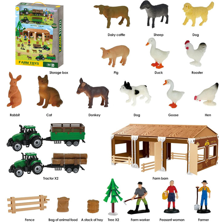 WOOPIE Little Farmer XL Set Farm Figures