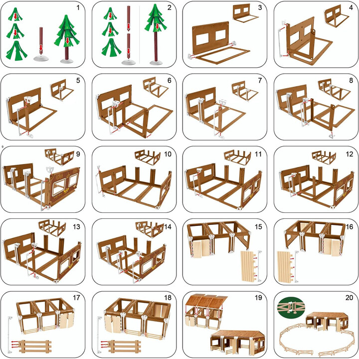 WOOPIE Little Farmer XL Set Farm Figures