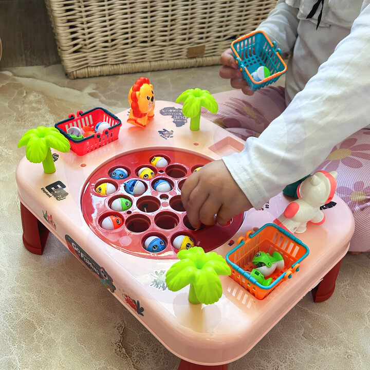 WOOPIE Fishing Arcade Game Interactive Table Pink