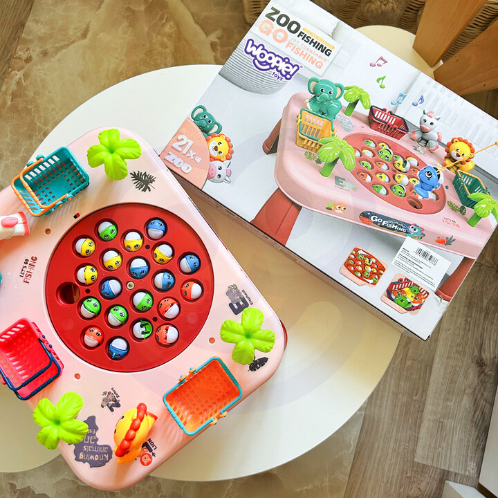 WOOPIE Fishing Arcade Game Interactive Table Pink