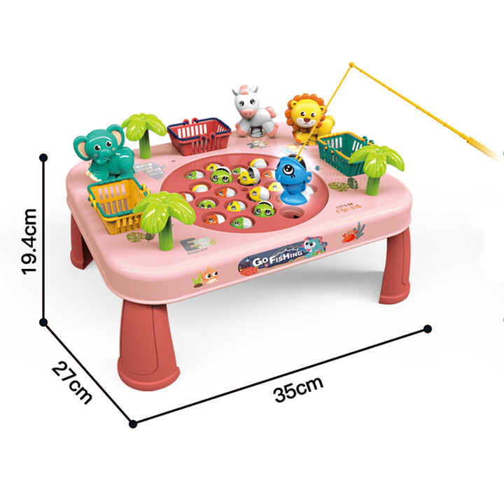WOOPIE Fishing Arcade Game Interactive Table Pink