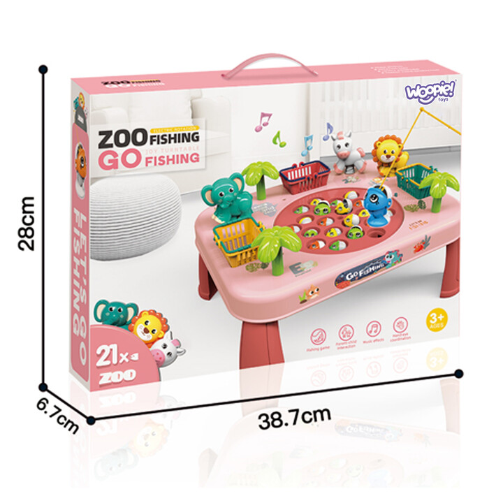 WOOPIE Fishing Arcade Game Interactive Table Pink