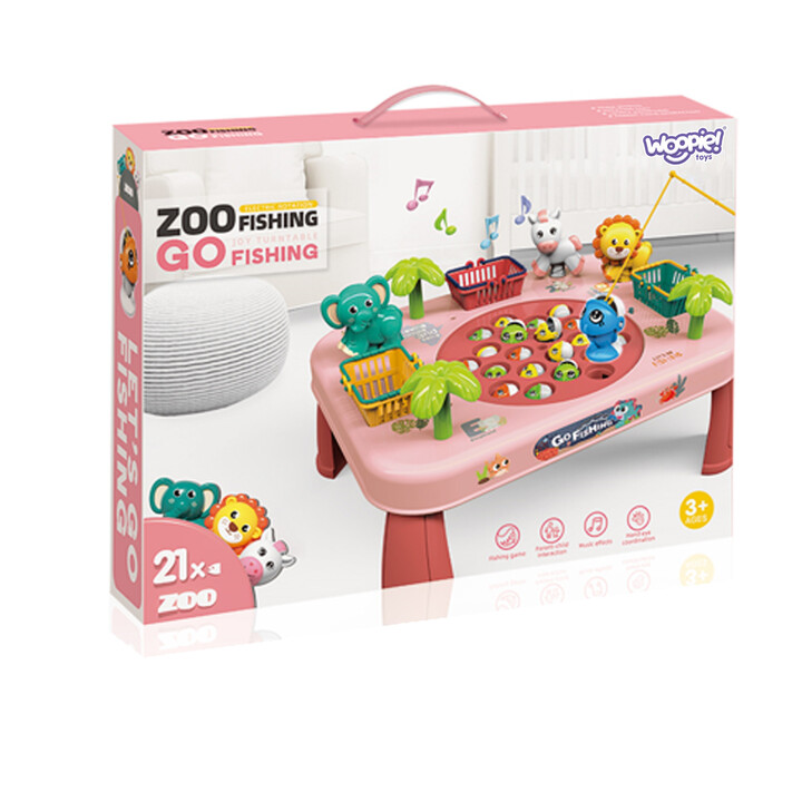 WOOPIE Fishing Arcade Game Interactive Table Pink