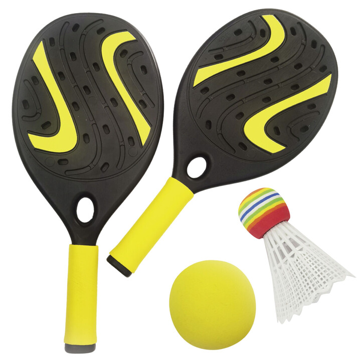 WOOPIE Rocket with Foam Ball and Shuttlecock - Beach and Garden Set