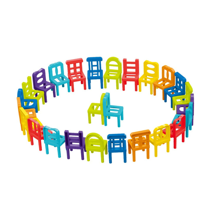 WOOPIE Arcade Game Block Puzzle Balancing Chairs 36 pcs.