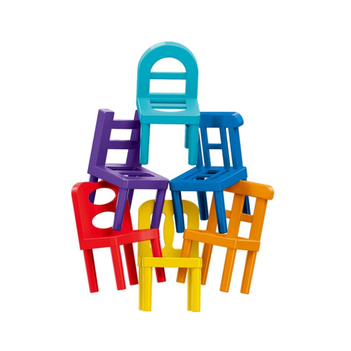 WOOPIE Arcade Game Block Puzzle Balancing Chairs 36 pcs.