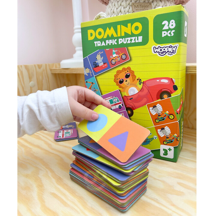 WOOPIE Educational Game Transport Animals Montessori Domino Puzzle