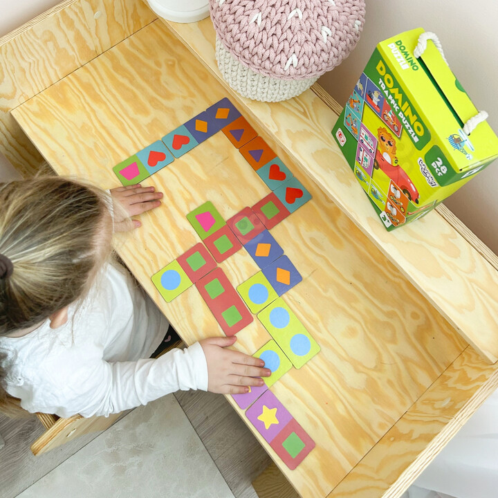 WOOPIE Educational Game Transport Animals Montessori Domino Puzzle
