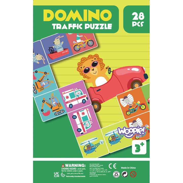 WOOPIE Educational Game Transport Animals Montessori Domino Puzzle