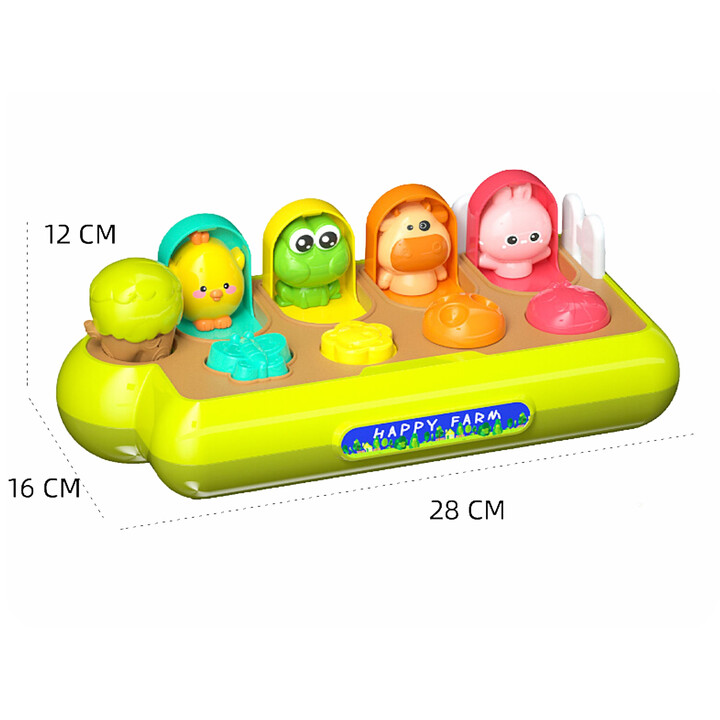 WOOPIE BABY Educational Toy Pop-Up Animals Happy Farm