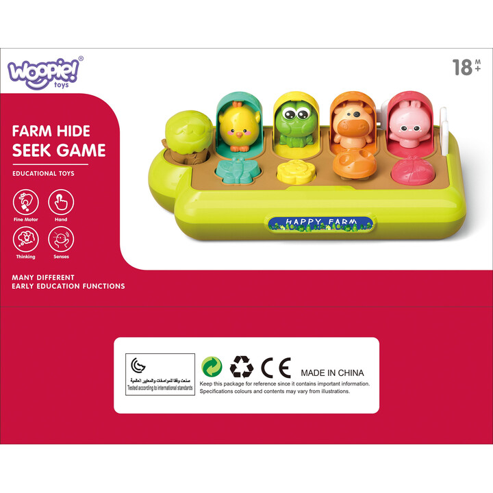 WOOPIE BABY Educational Toy Pop-Up Animals Happy Farm