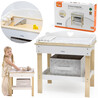VIGA Wooden Changing Table 2 in 1 Bathtub for Dolls