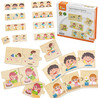 VIGA Wooden Puzzle Matching Activities for Kids