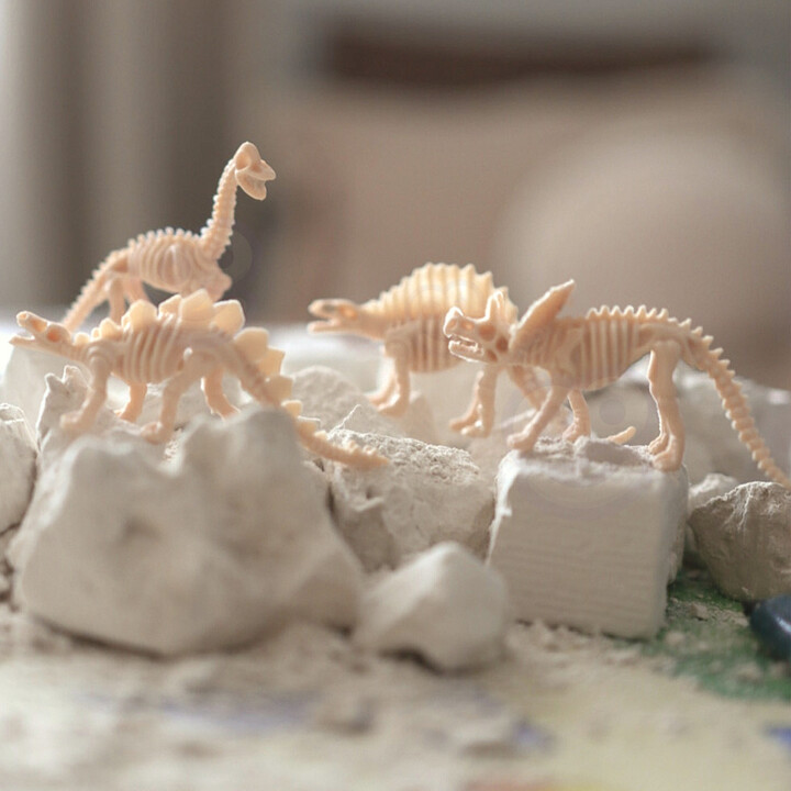 WOOPIE "Little Archaeologist" Excavation of 6 Dinosaur Skeletons