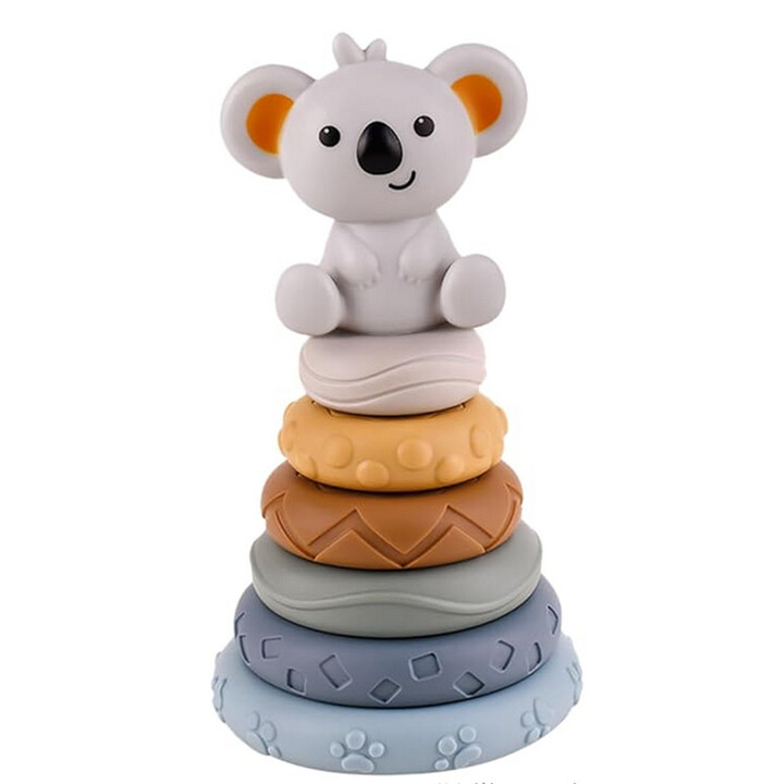 WOOPIE BABY Koala 2-in-1 Educational Pyramid Teether Set