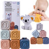 WOOPIE BABY Educational Pyramid Set Sensory Blocks 2in1 Teether Numbers