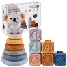 WOOPIE BABY Soft Rubber Sensory Blocks 3-in-1 Teddy Bear Set