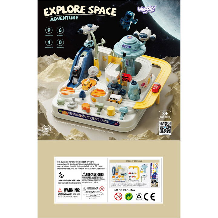WOOPIE Interactive Car Track "Space Adventure"