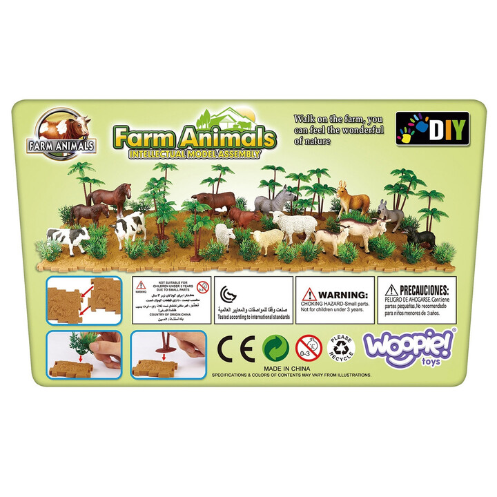 WOOPIE Set of Farm Figures + Chest 57 pcs.