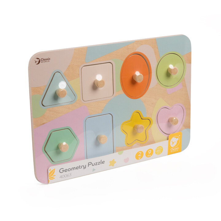 CLASSIC WORLD Geometric Blocks Puzzle 9 pcs.