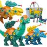 WOOPIE Dinosaurs to Screw 3-Piece Construction Set in a Box + Drill and Screwdriver