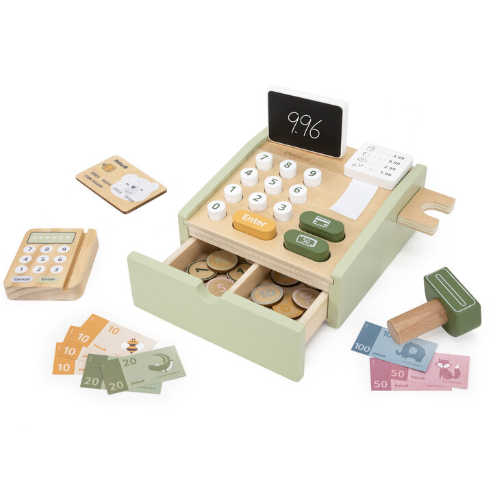 VIGA PolarB Wooden Cash Register Green