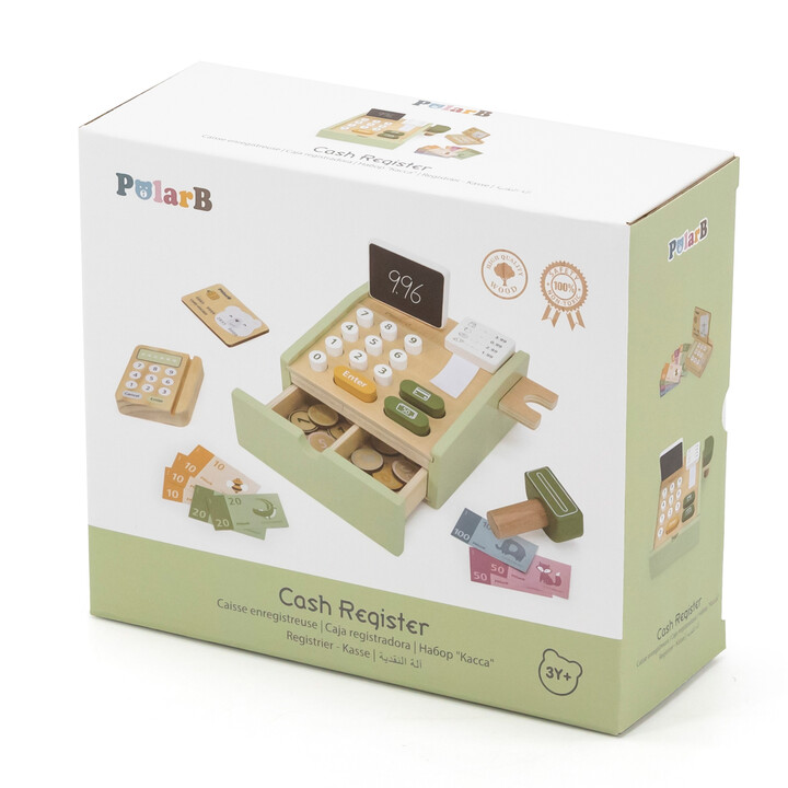VIGA PolarB Wooden Cash Register Green